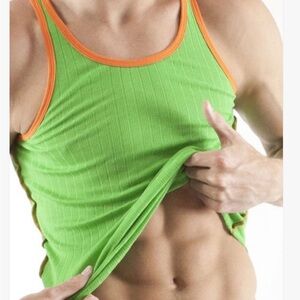 Baskit Ribbed Tank and Trunk in Palm Green Set